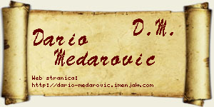Dario Medarović vizit kartica